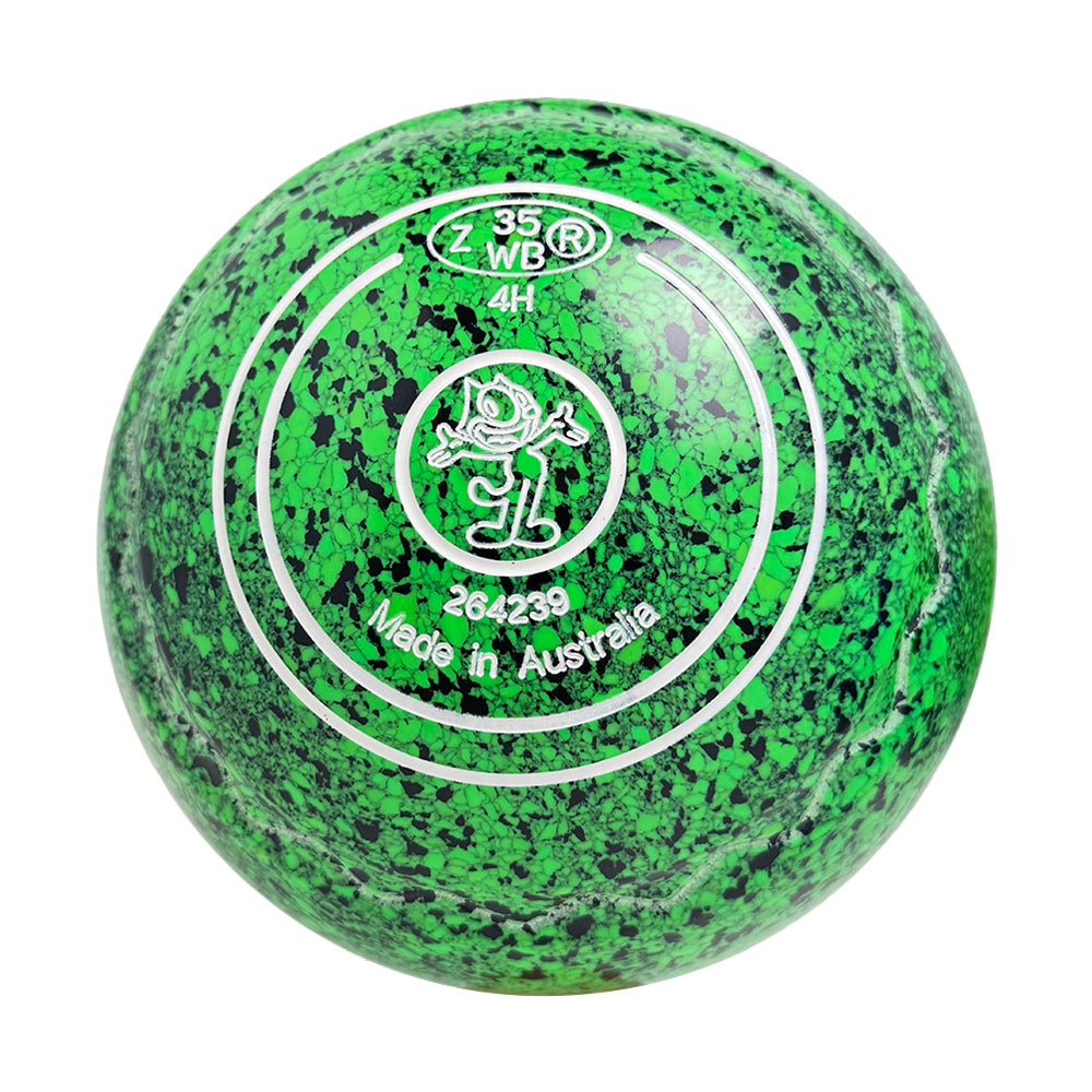 Aero Dynamic Lawn Bowls 4 Heavy Z-Scoop Moss - 264239