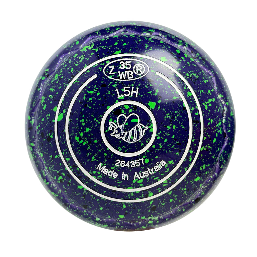 Aero Optima Lawn Bowls 1.5 Heavy Z-Scoop Blueberry - 264357
