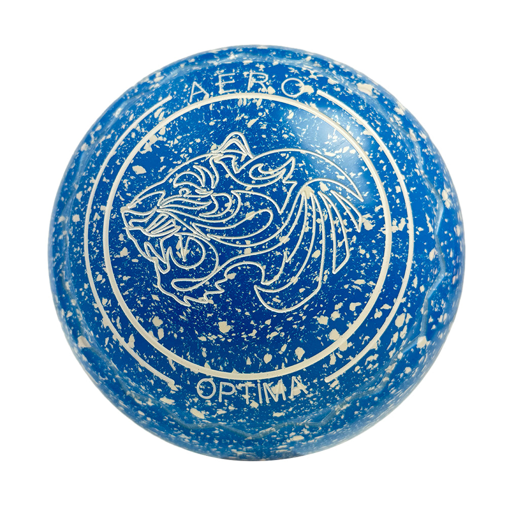 Aero Optima Lawn Bowls 3.5 Heavy Z-Scoop Azure - 264383