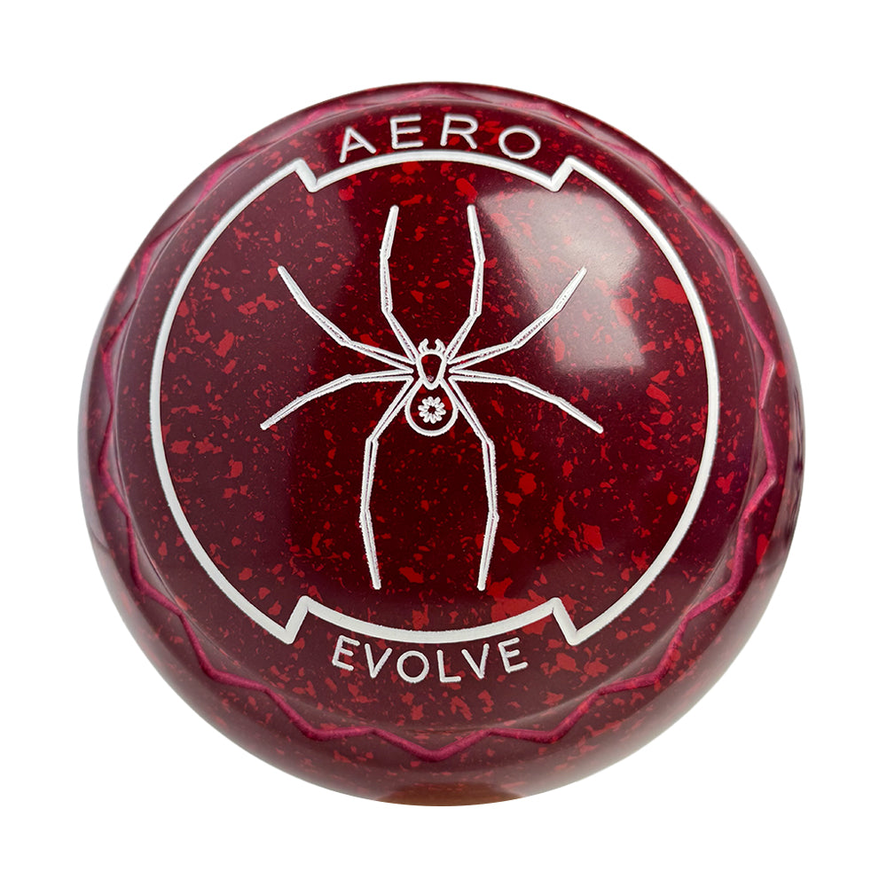 Aero Evolve Lawn Bowls 4 Heavy Z-Scoop Maroon Red - 264397