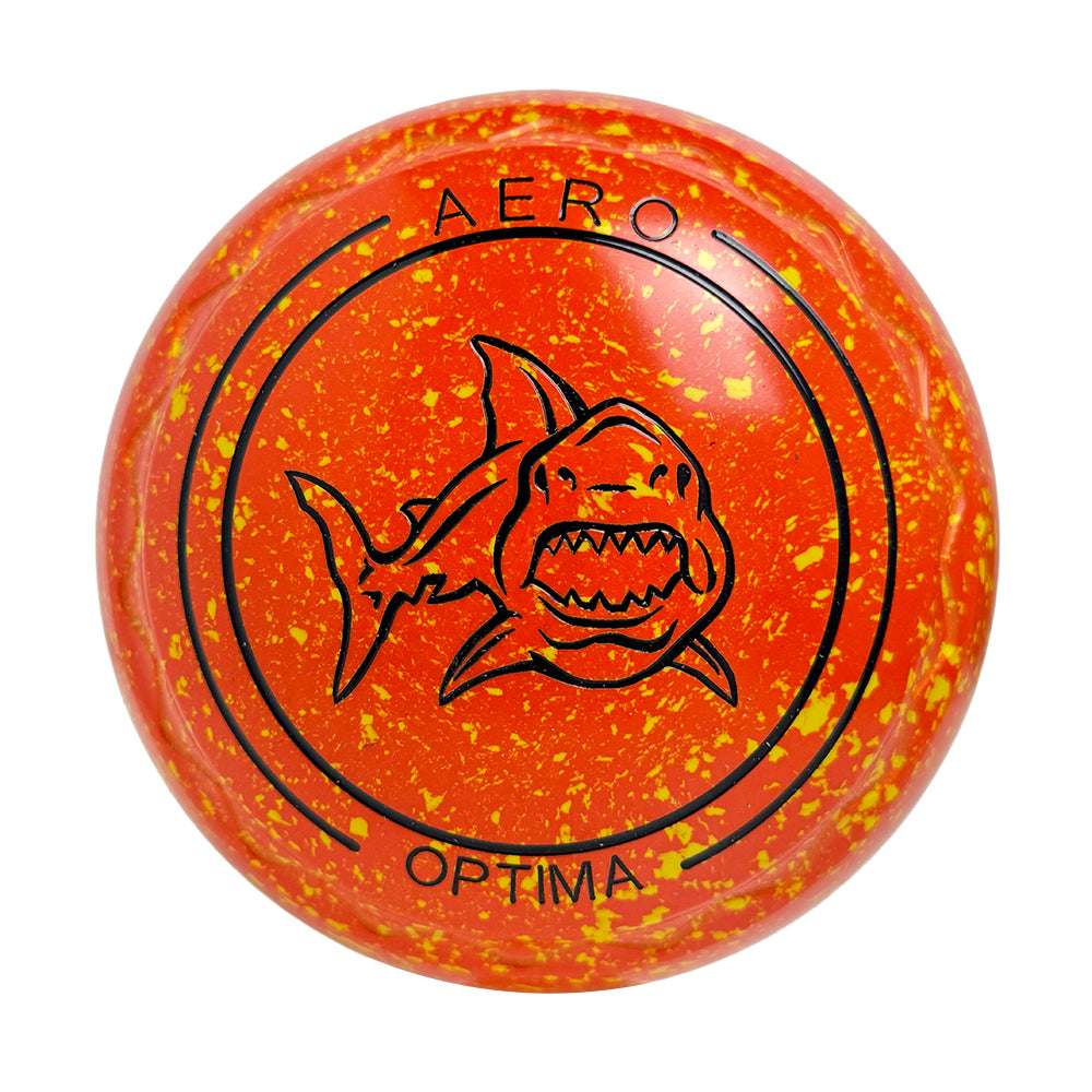 Aero Optima Lawn Bowls 3 Heavy Z-Scoop Nectarine -  264449