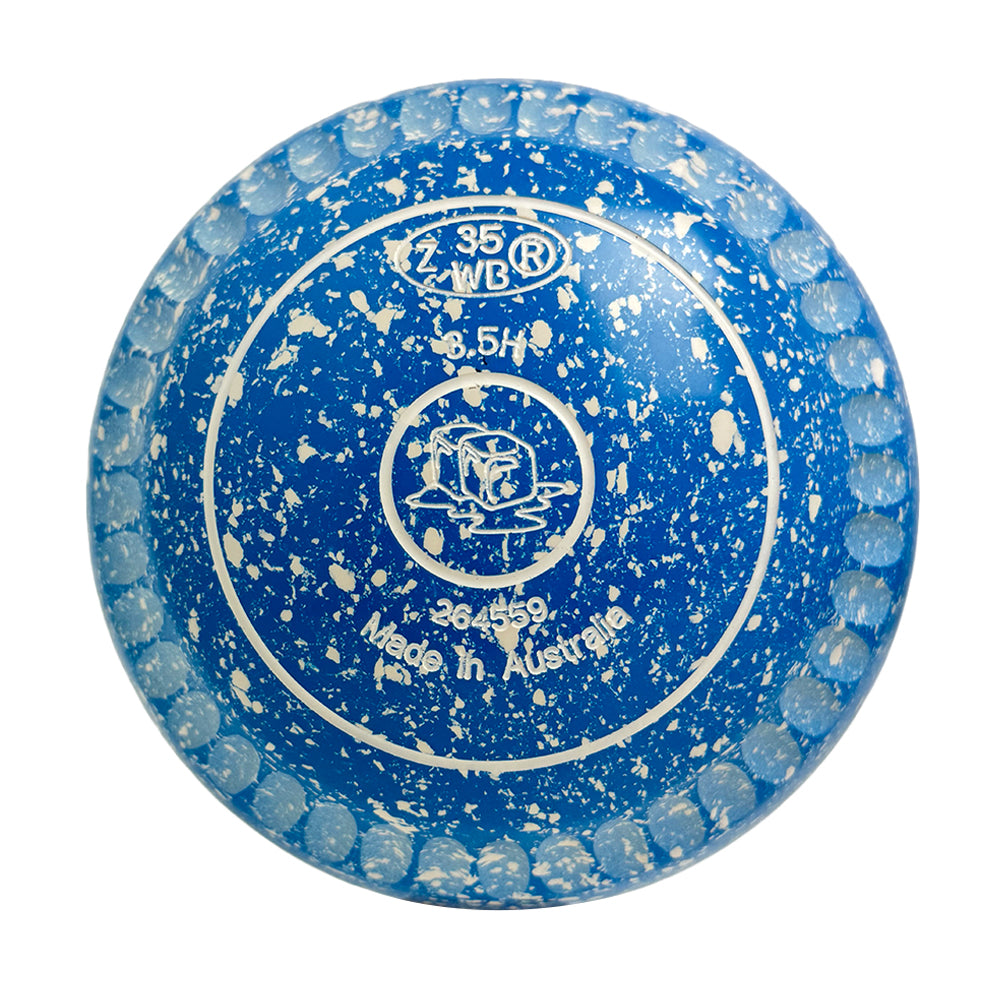 Aero Optima Lawn Bowls 3.5 Heavy Enhance Grip Azure - 264559