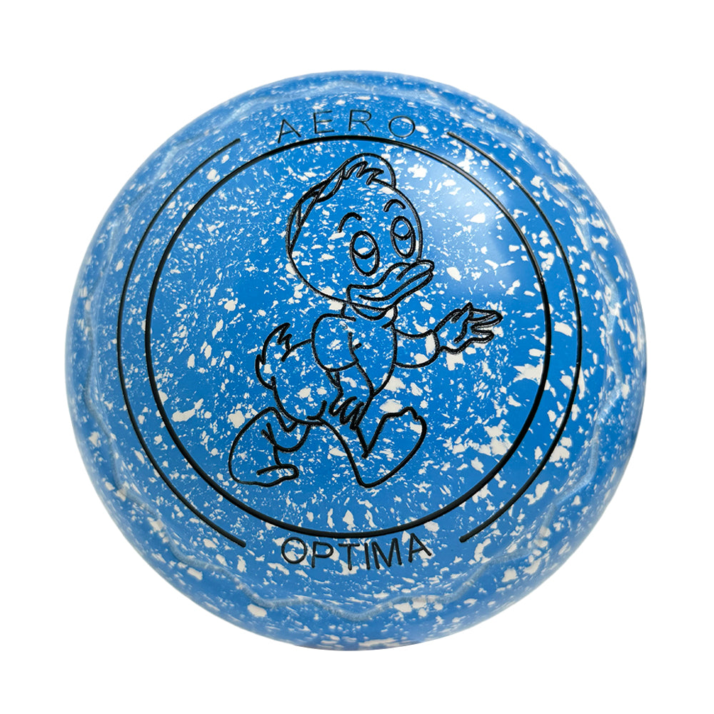 Aero Optima Lawn Bowls 2 Heavy Z-Scoop Azure - 264575