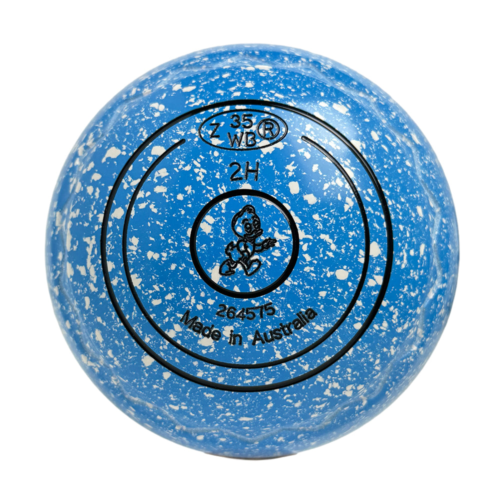 Aero Optima Lawn Bowls 2 Heavy Z-Scoop Azure - 264575
