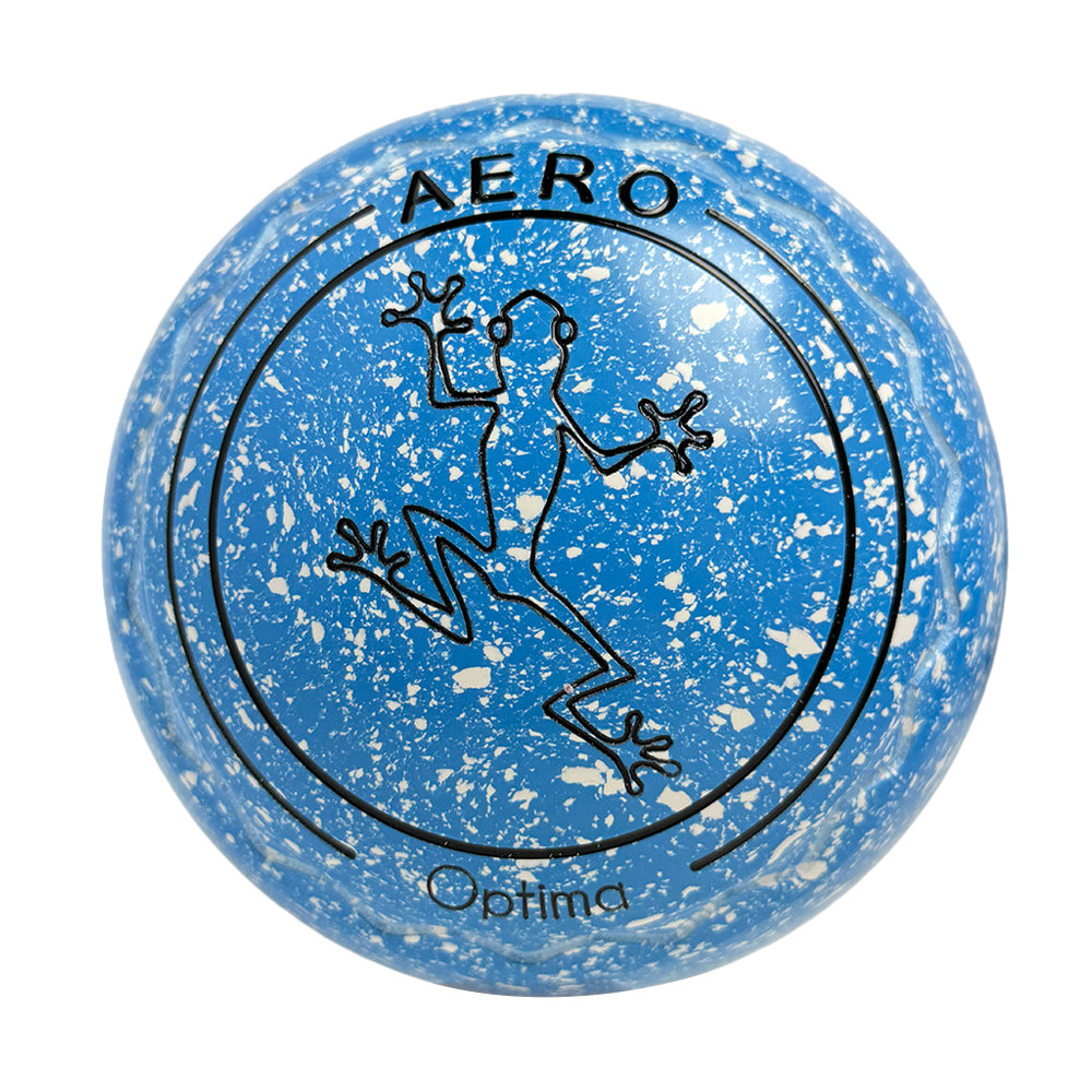 Aero Optima Lawn Bowls 0 Heavy Z-Scoop Azure - 264577