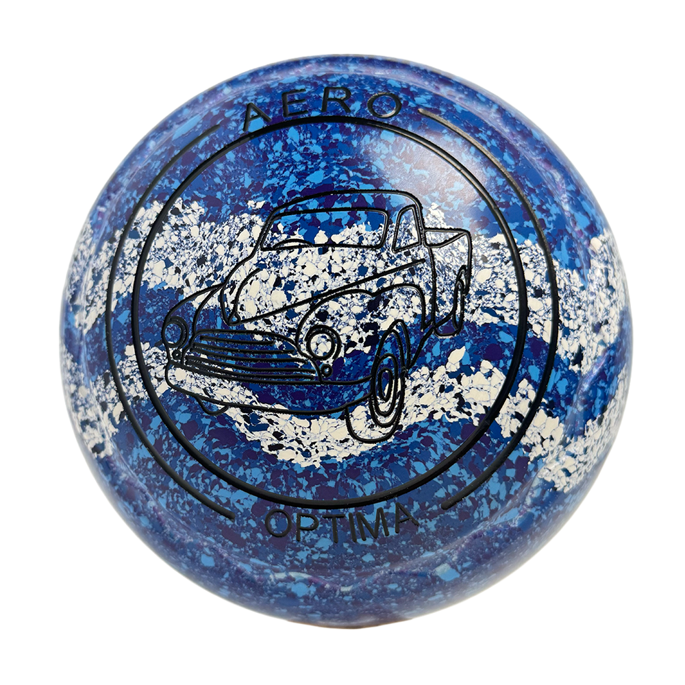 Aero Optima Lawn Bowls 4 Heavy Z-Scoop Delta/Glacier Swirl - 239854