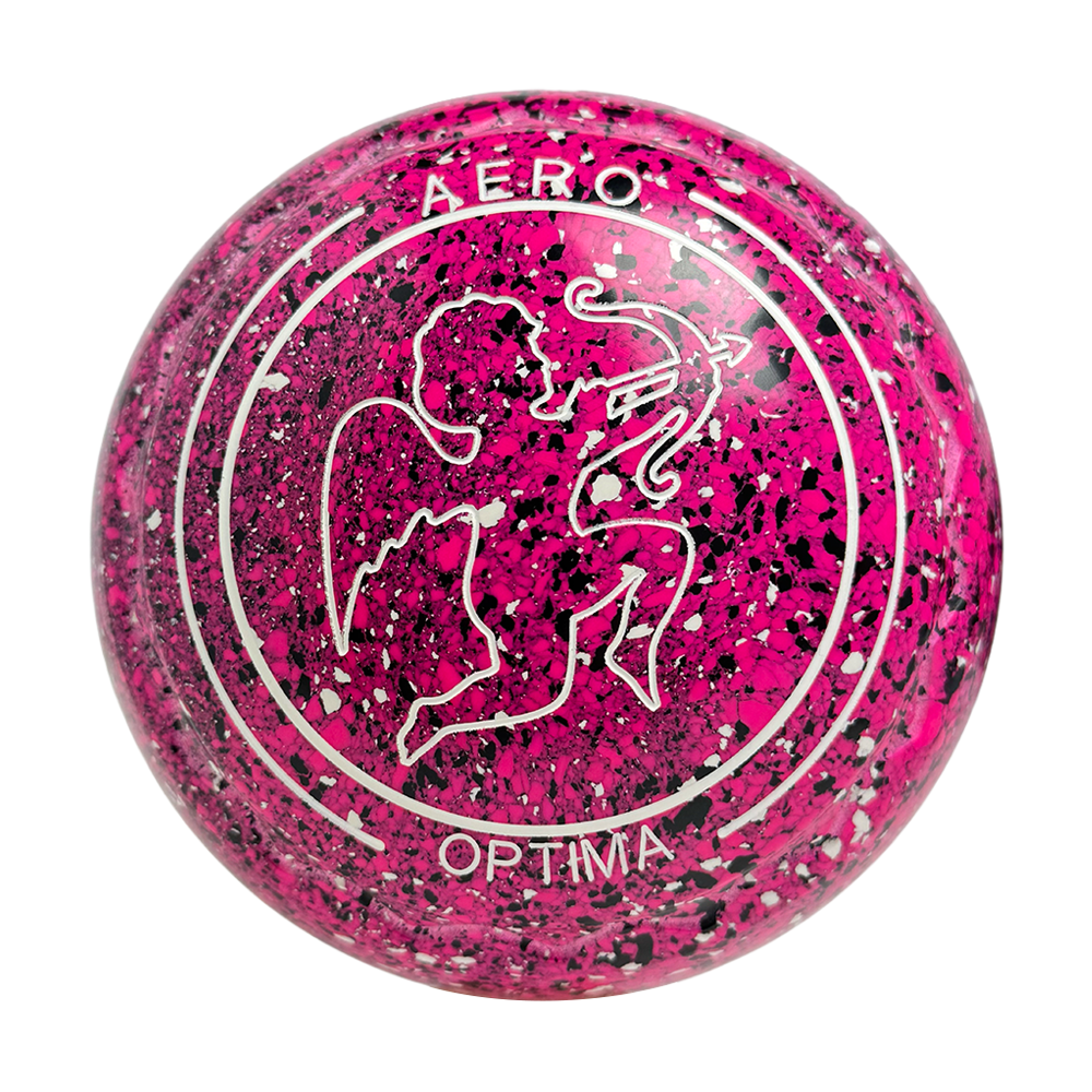 Aero Optima Lawn Bowls 2 Heavy Z-Scoop Fuschia - 240006