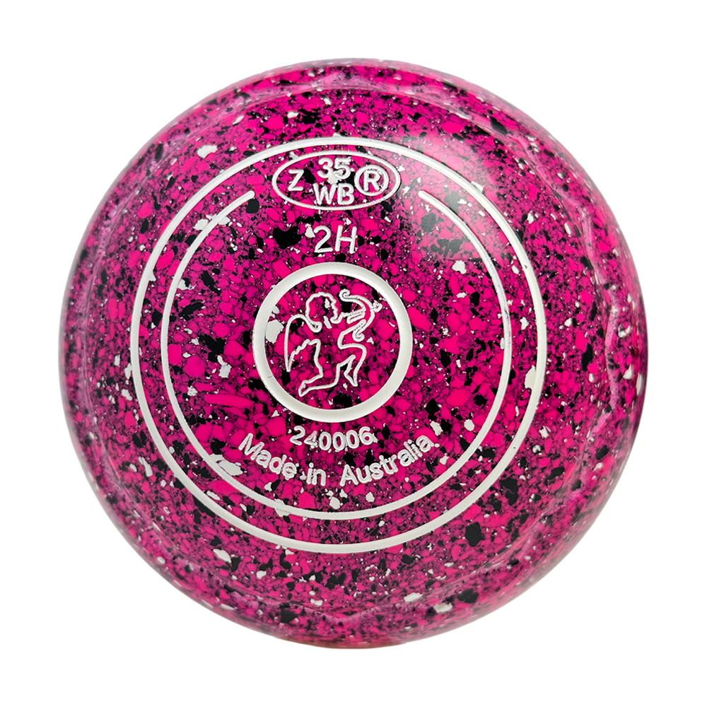 Aero Optima Lawn Bowls 2 Heavy Z-Scoop Fuschia - 240006