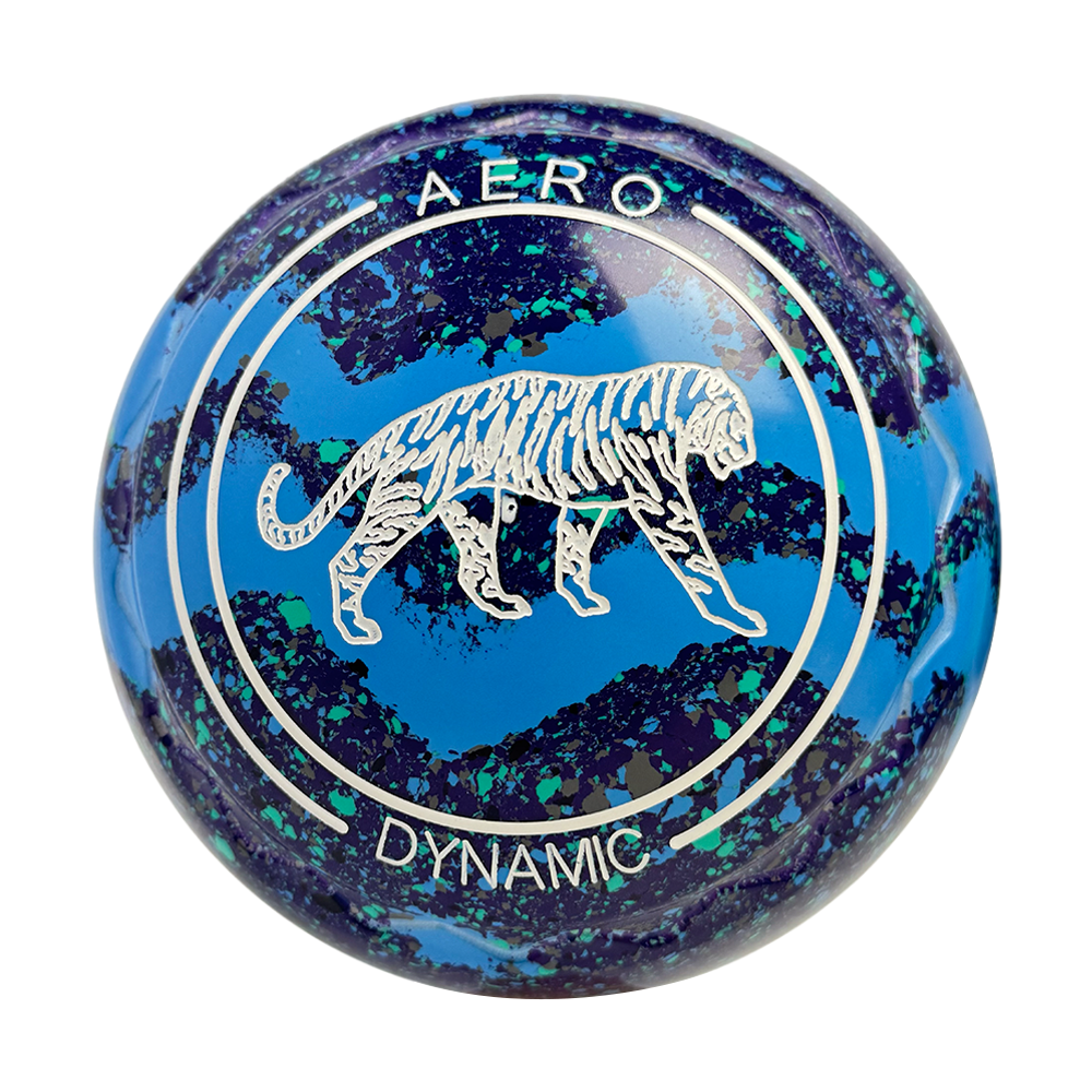 Aero Dynamic Lawn Bowls 3 Heavy Z-Scoop Purple/Sky Blue Swirl - 262243