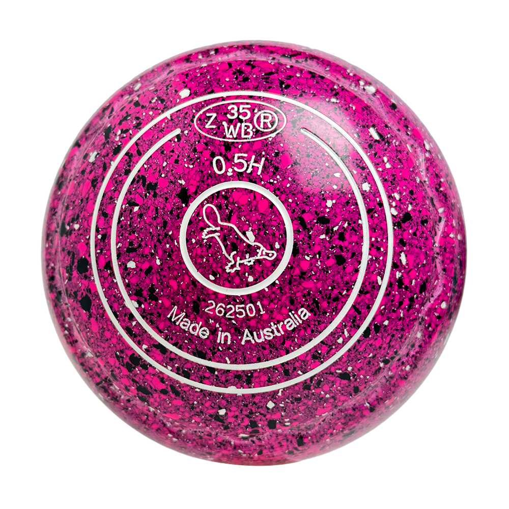 Aero Optima Lawn Bowls 0.5 Heavy Z-Scoop Fuchsia - 262501