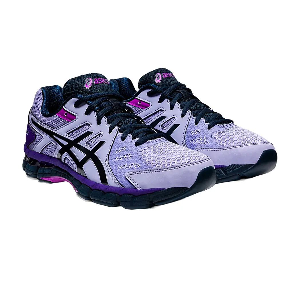 Asics Gel Rink Scorcher Womens Lawn Bowls Shoe (D) - Lilac/French Blue - Bowls City