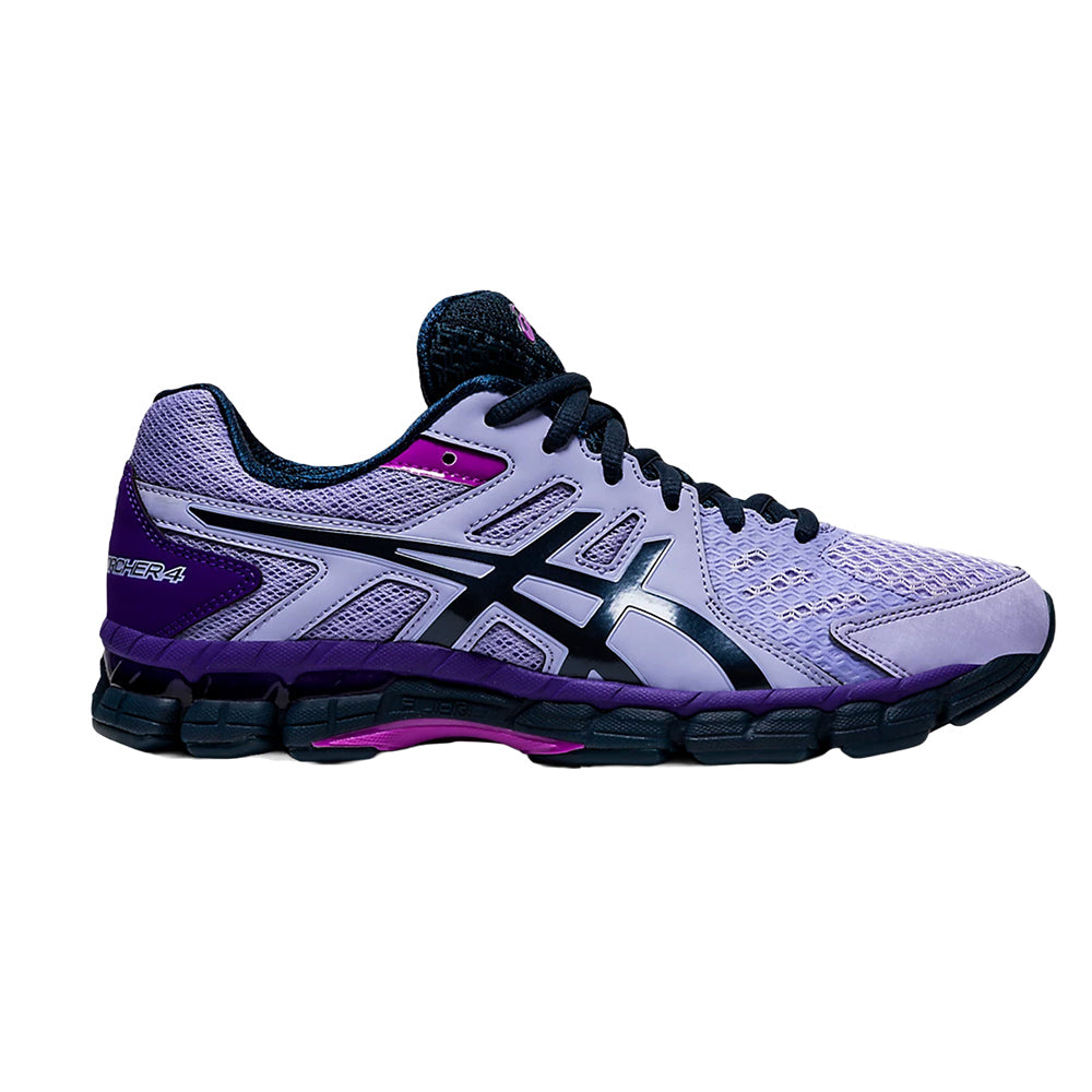 Asics Gel Rink Scorcher Womens Lawn Bowls Shoe (D) - Lilac/French Blue