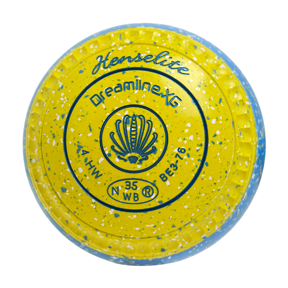 Henselite Dreamline XG Lawn Bowls Size 4 Heavy Gripped - Goldie Slice BE3-76