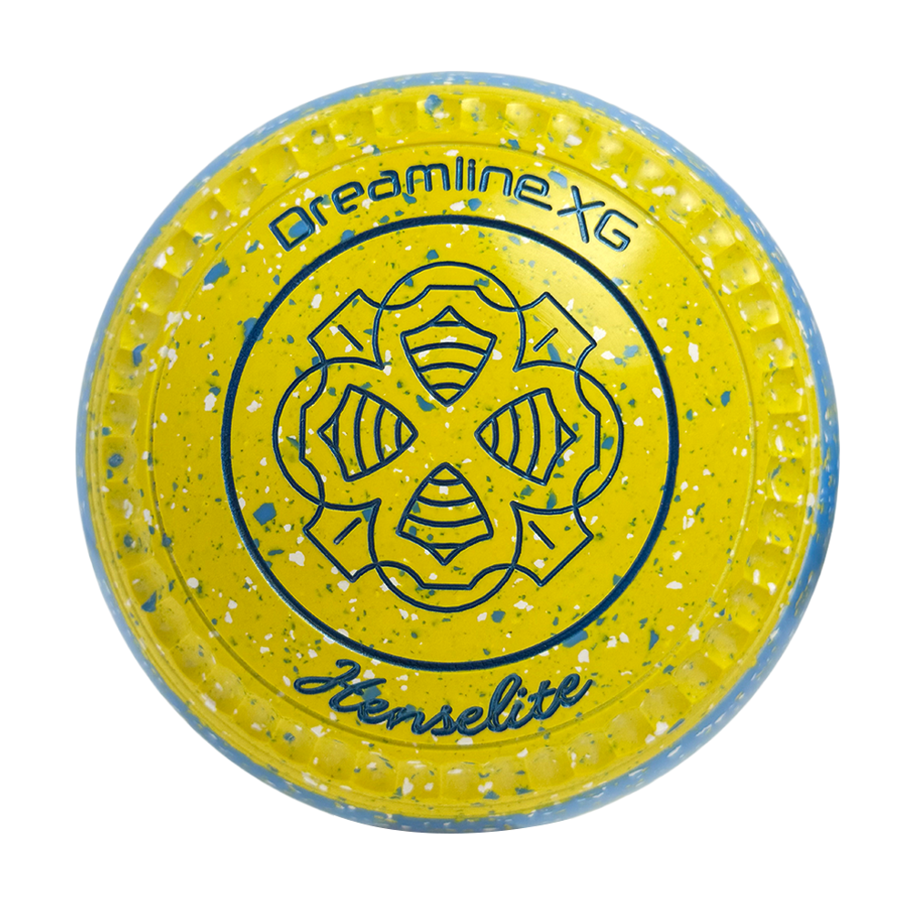 Henselite Dreamline XG Lawn Bowls Size 3 Heavy Gripped - Goldie Slice BE4-53