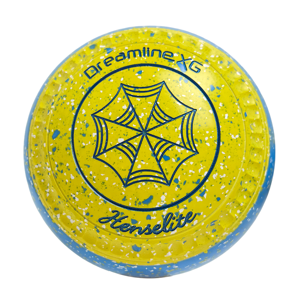 Henselite Dreamline XG Lawn Bowls Size 3 Heavy Gripped - Goldie Slice BE6-89