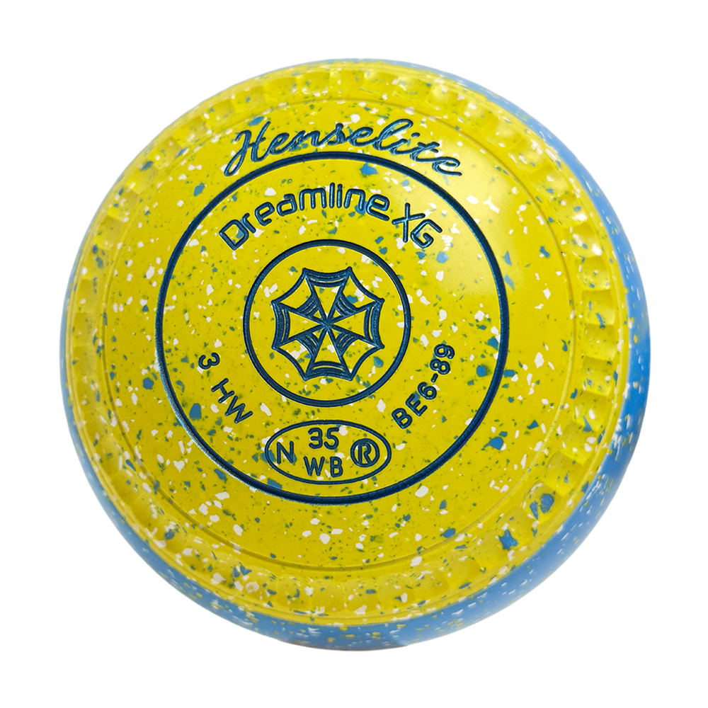 Henselite Dreamline XG Lawn Bowls Size 3 Heavy Gripped - Goldie Slice BE6-89