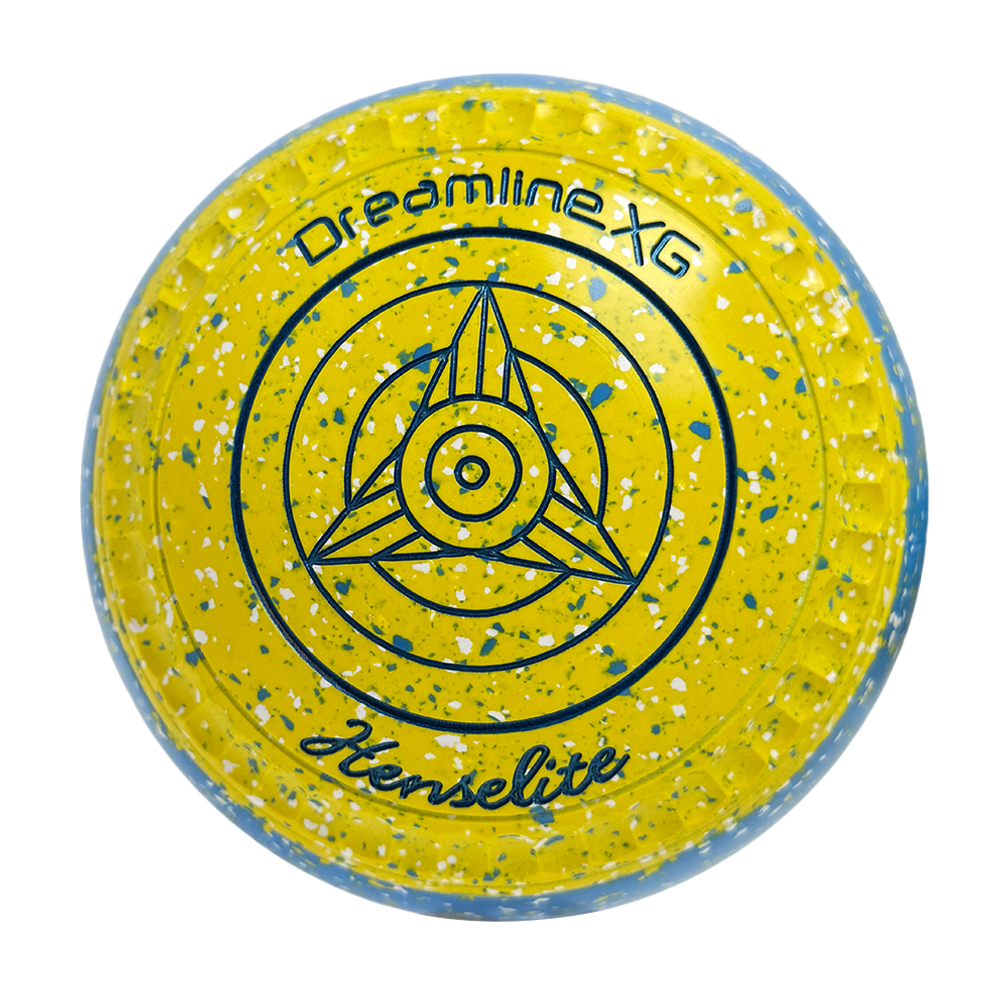 Henselite Dreamline XG Lawn Bowls Size 3 Heavy Gripped - Goldie Slice BE6-90
