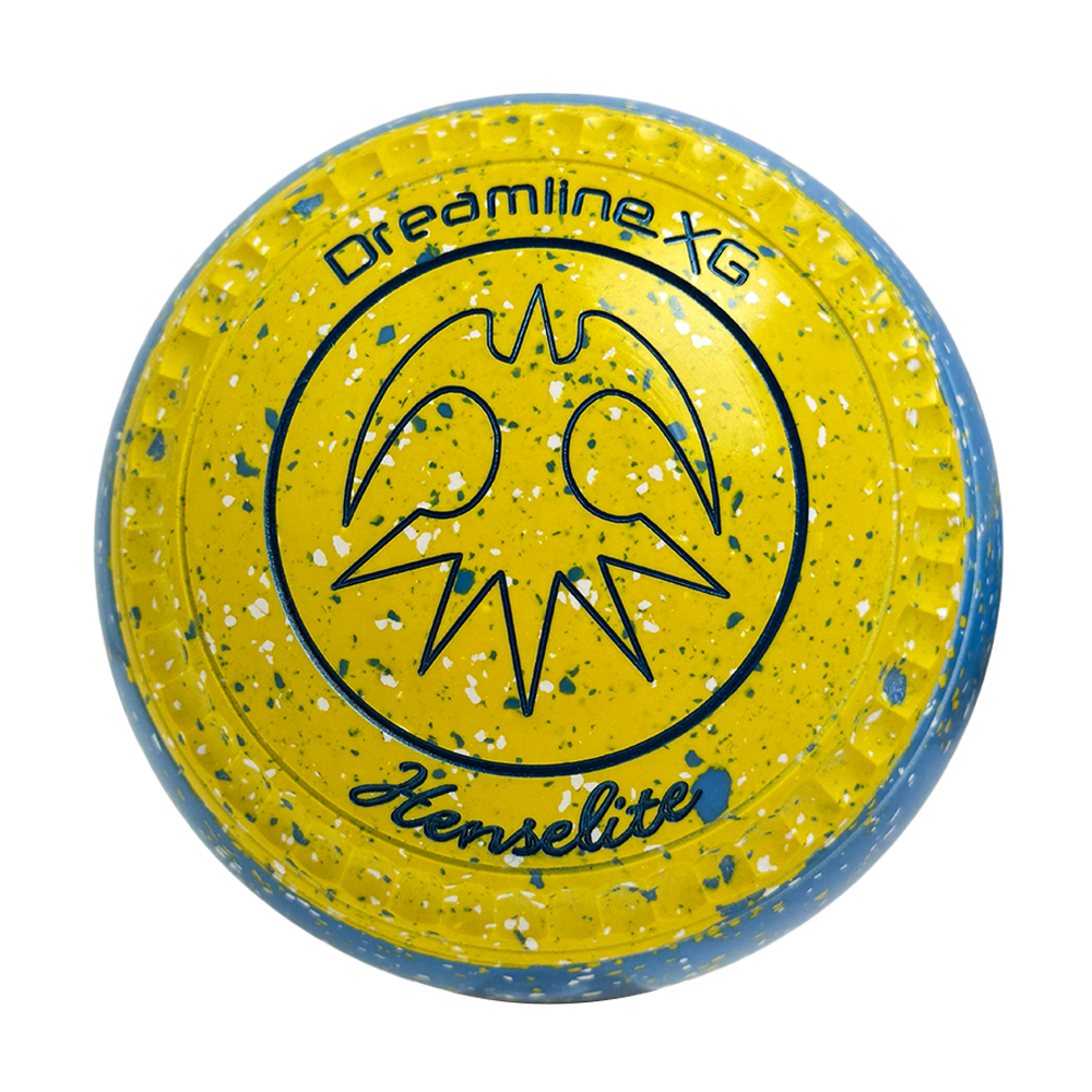 Henselite Dreamline XG Lawn Bowls Size 2 Heavy Gripped - Goldie Slice  BE7-43