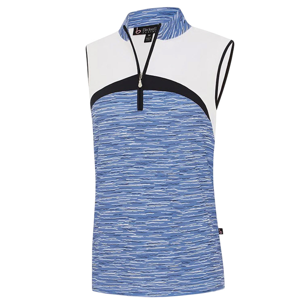 Birdee Sport Womens Reverse Sleeveless Top - Waterway/Blue