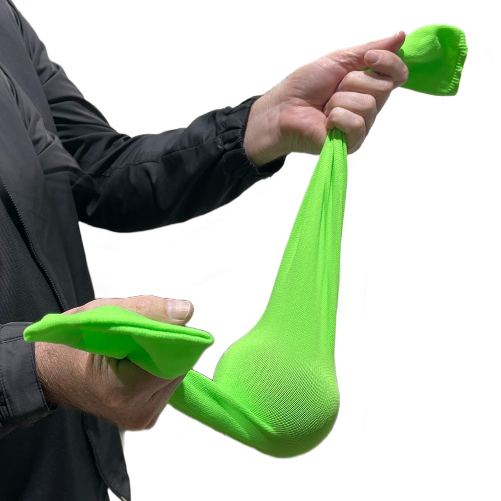 Bowls City Deluxe Lawn Bowls Polishing Sleeve - Lime