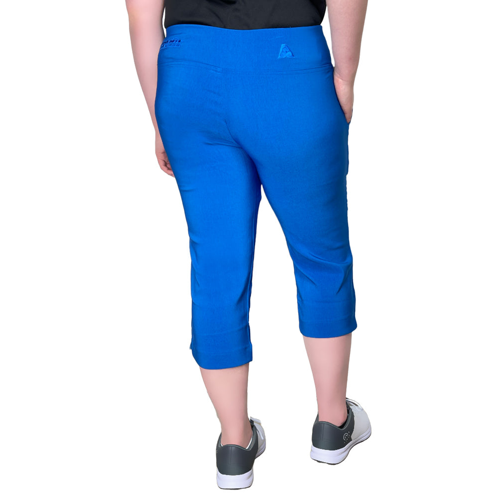 Bowlswear Australia Ladies Stretch Pedal Pusher BA Logo - Royal Blue