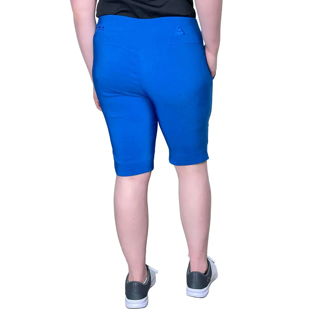 Bowlswear Australia Ladies Stretch Shorts BA Logo - Royal Blue - Bowls City