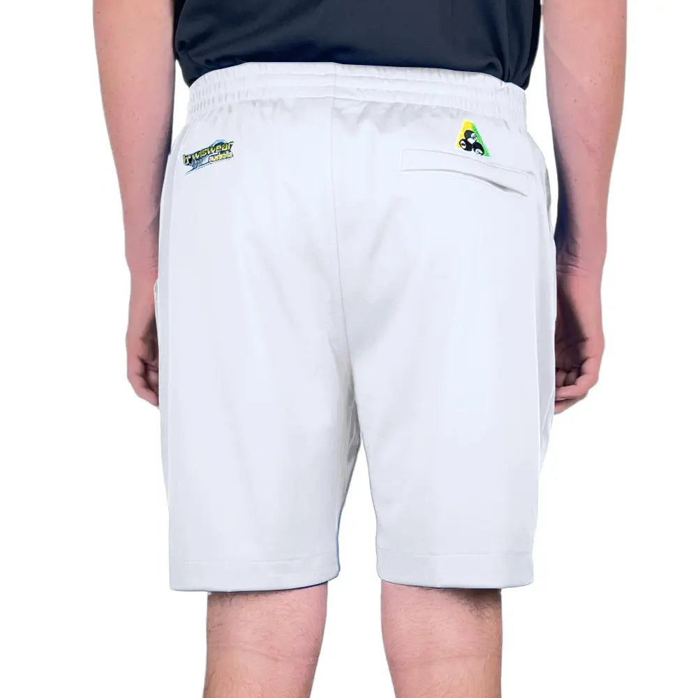 Bowlswear Australia Mens Comfortfit Short BA Logo - White - Bowls City