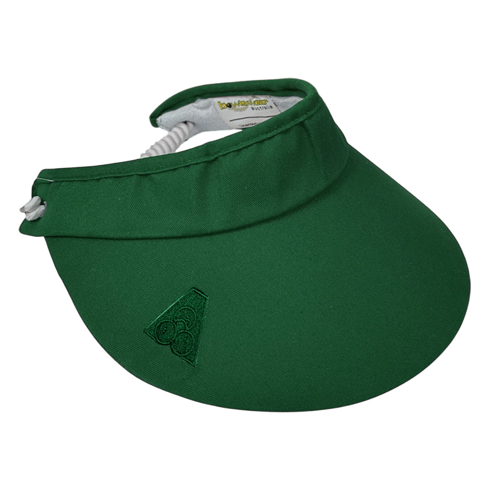 Bowlswear Australia Ladies Sun Visor BA Logo - Bottle Green