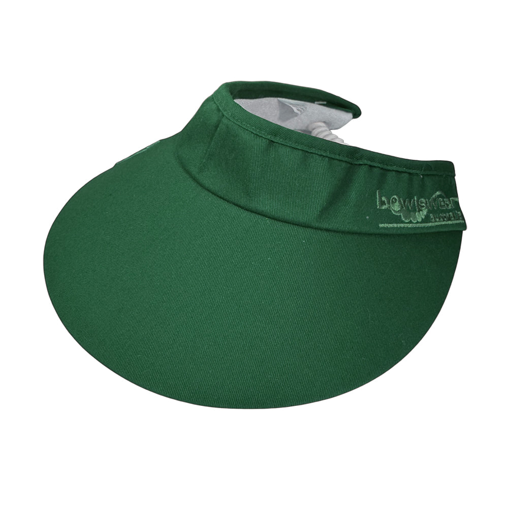 Bowlswear Australia Ladies Sun Visor BA Logo - Bottle Green
