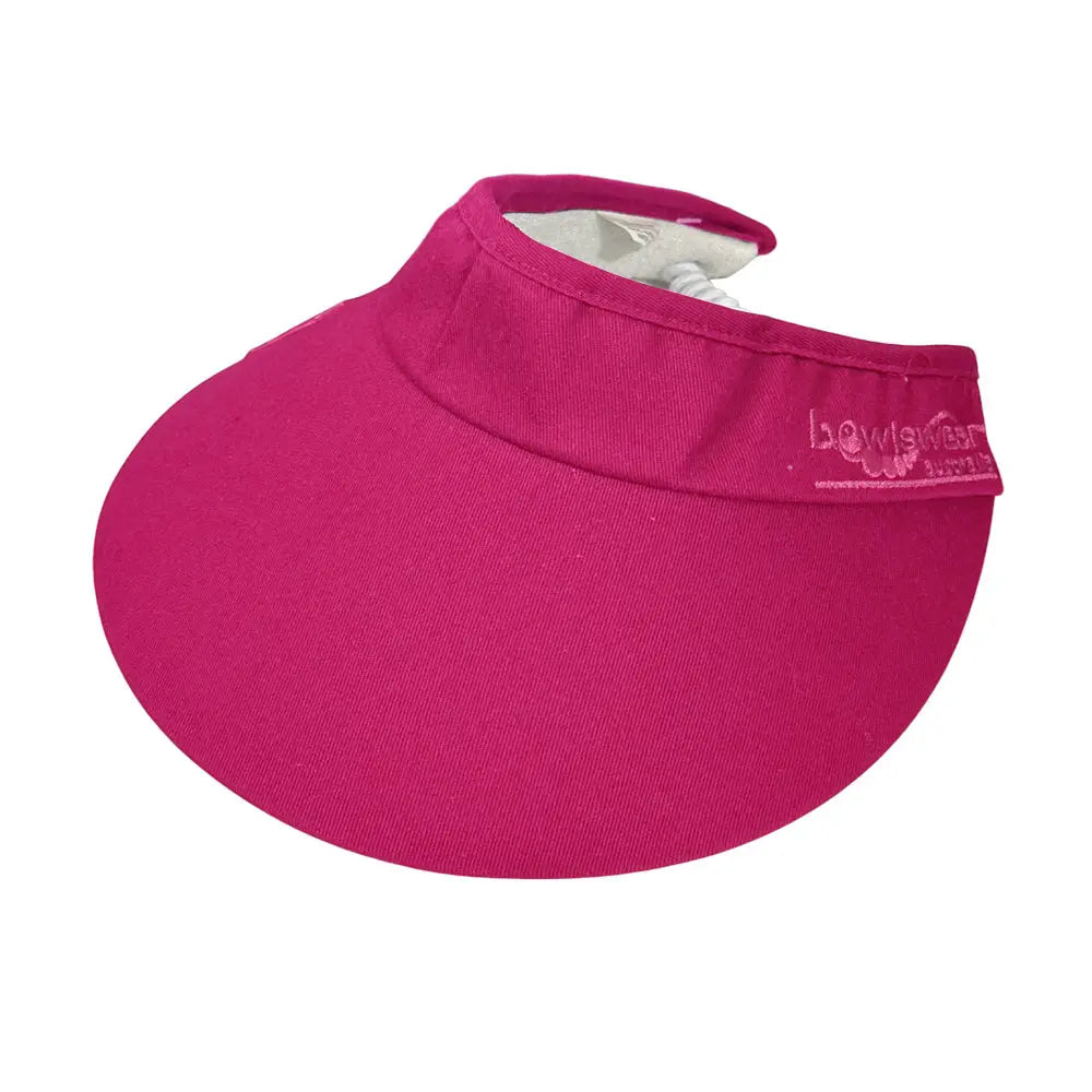 Bowlswear Australia Ladies Sun Visor BA Logo - Hot Pink - Bowls City