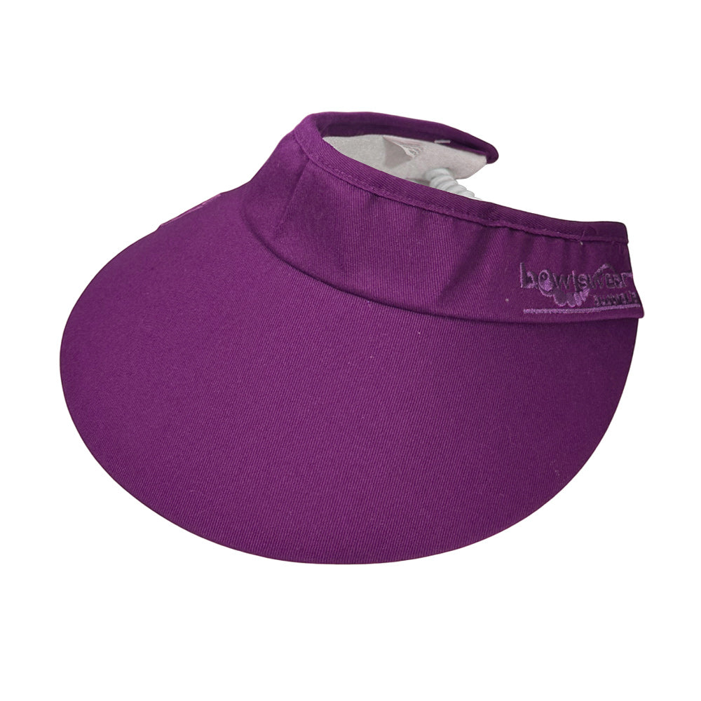 Bowlswear Australia Ladies Sun Visor BA Logo - Purple