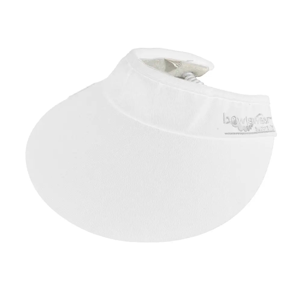 Bowlswear Australia Ladies Sun Visor BA Logo - White - Bowls City