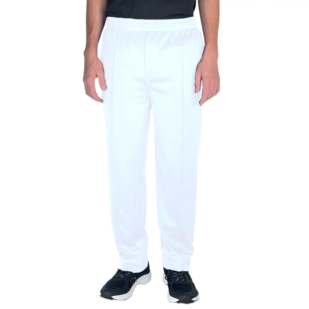 Bowlswear Australia Mens Comfortfit Pant BA Logo - White - Bowls City