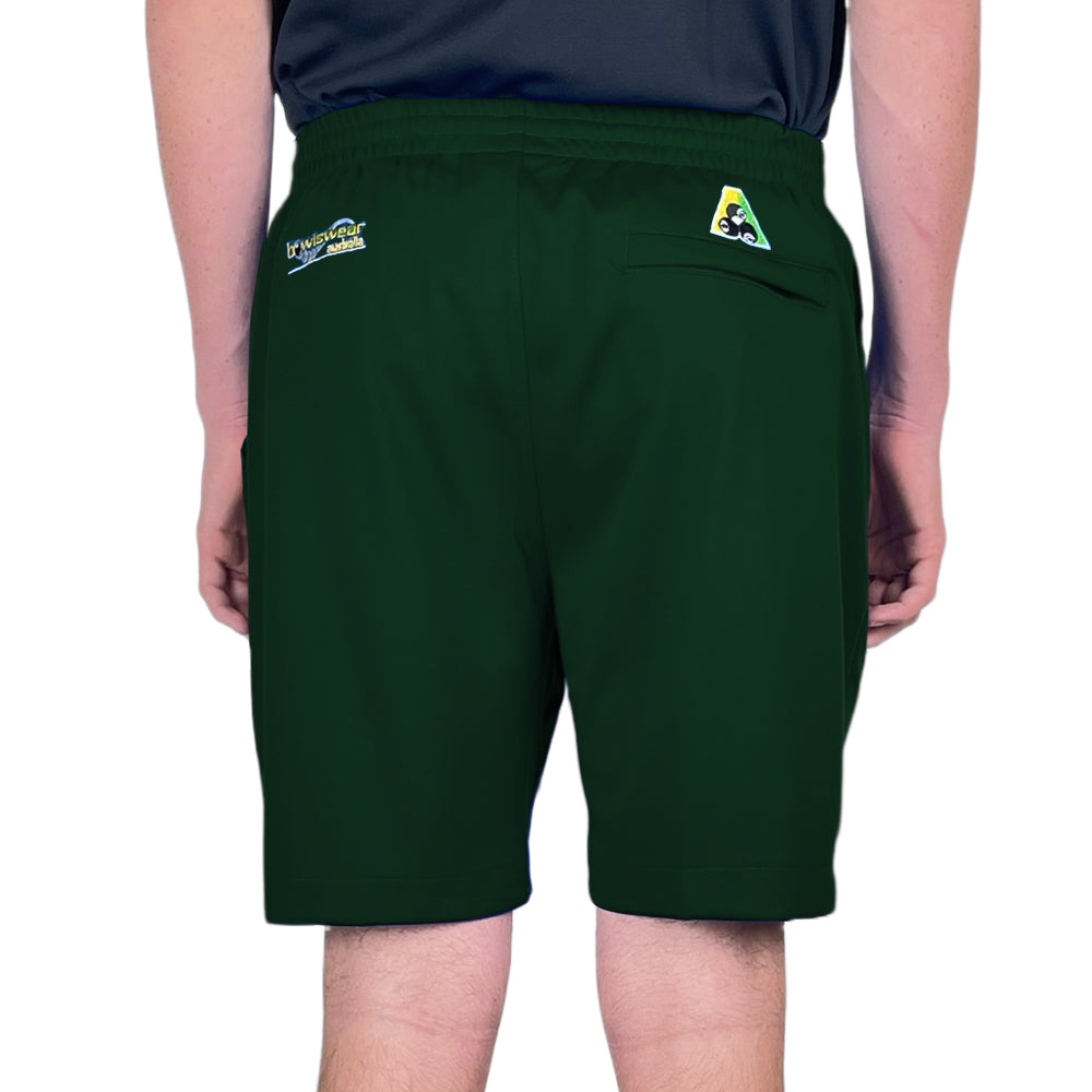 Bowlswear Australia Mens Comfortfit Short BA Logo - Bottle Green