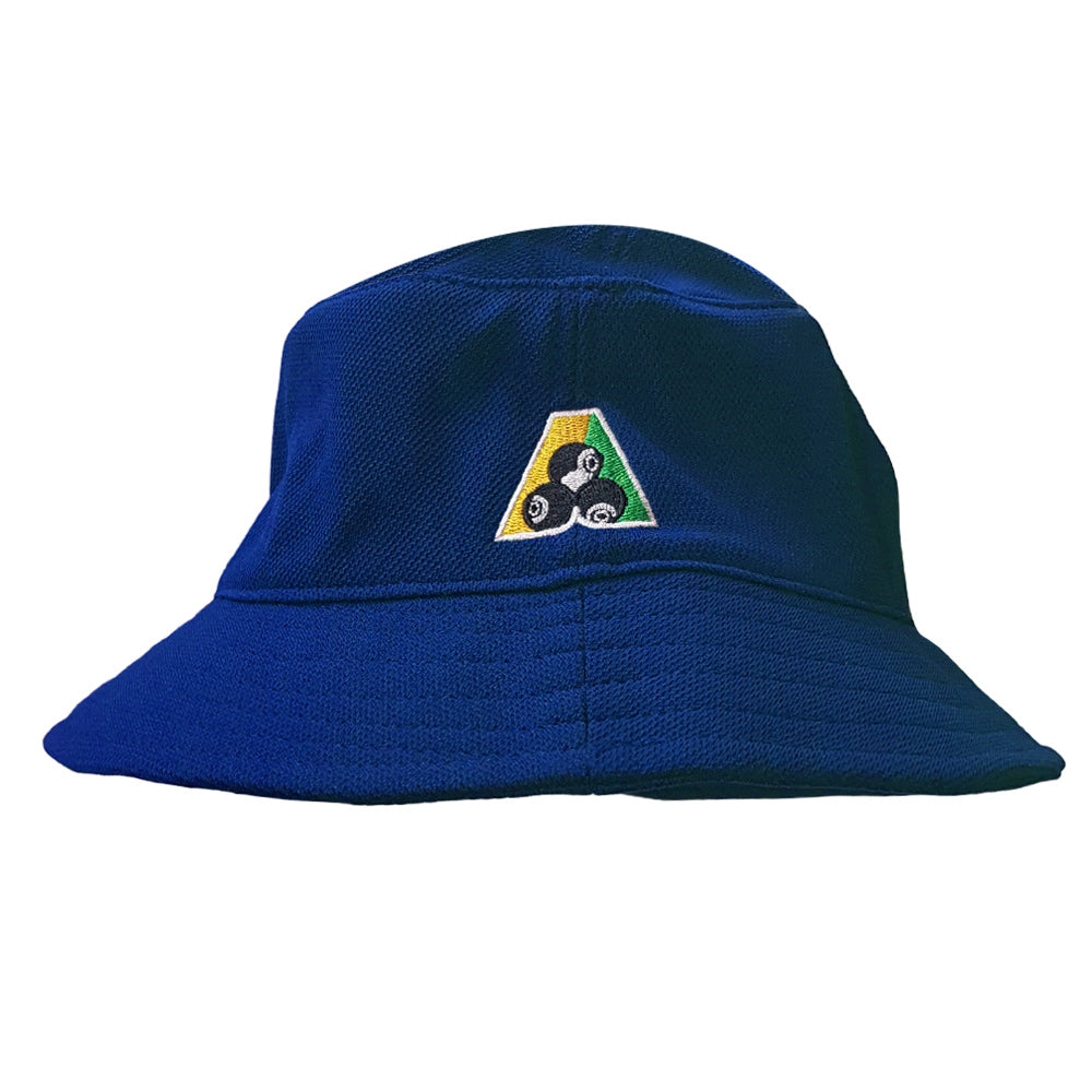 Bowlswear Australia Pique Mesh Bucket Hat BA Logo - Royal Blue
