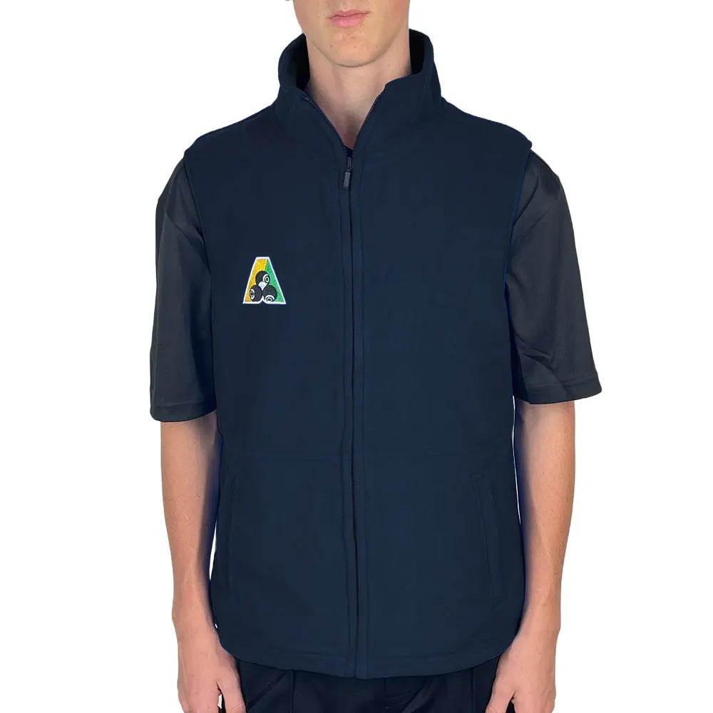 Bowlswear Australia Unisex Fleecy Vest BA Logo - Navy - Bowls City