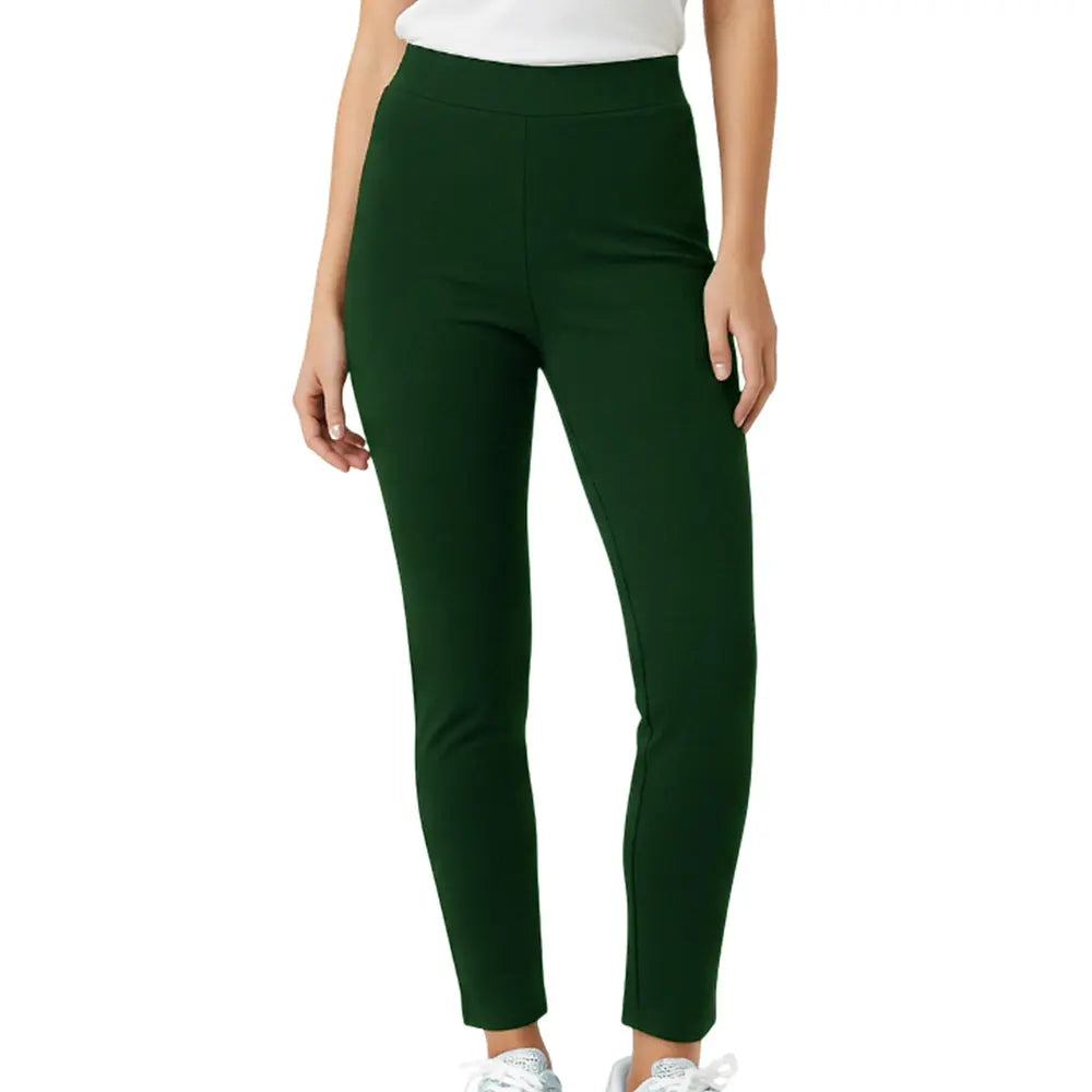 Holland Park Ladies Stretchy Topaz Pant BA Logo - Bottle Green - Bowls City