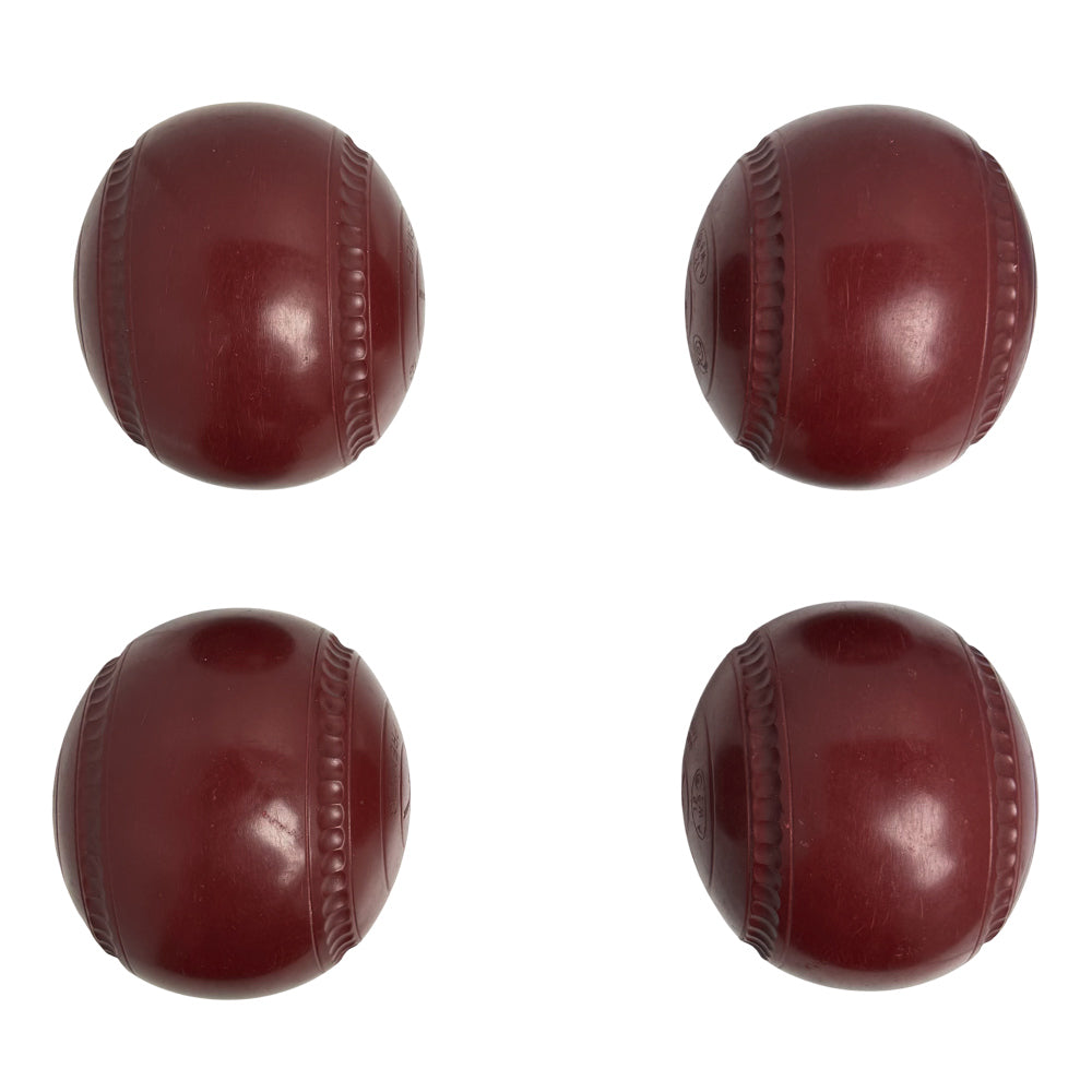Greenmaster (Pre-Owned) Premier Lawn Bowls Size 1 Heavy Gripped - Maroon -C42610