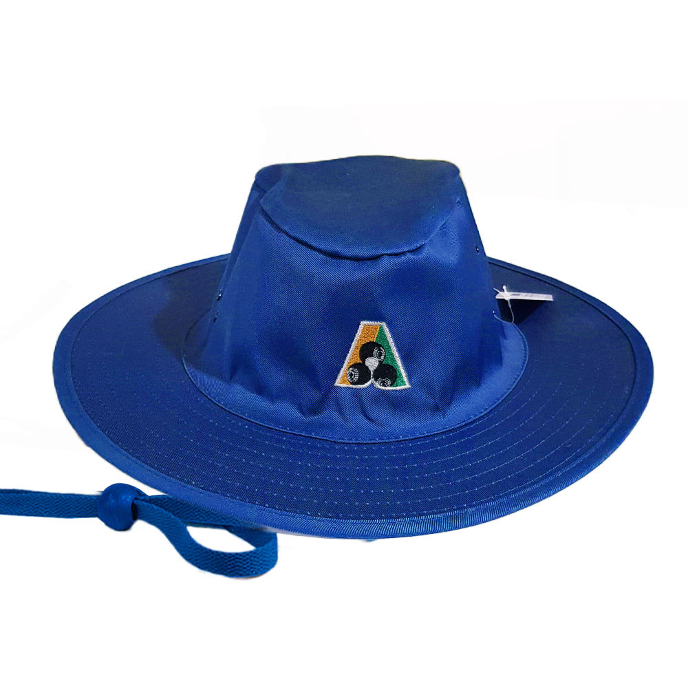 Domino Lawn Bowls Slouch Hat BA Logo - Royal Blue