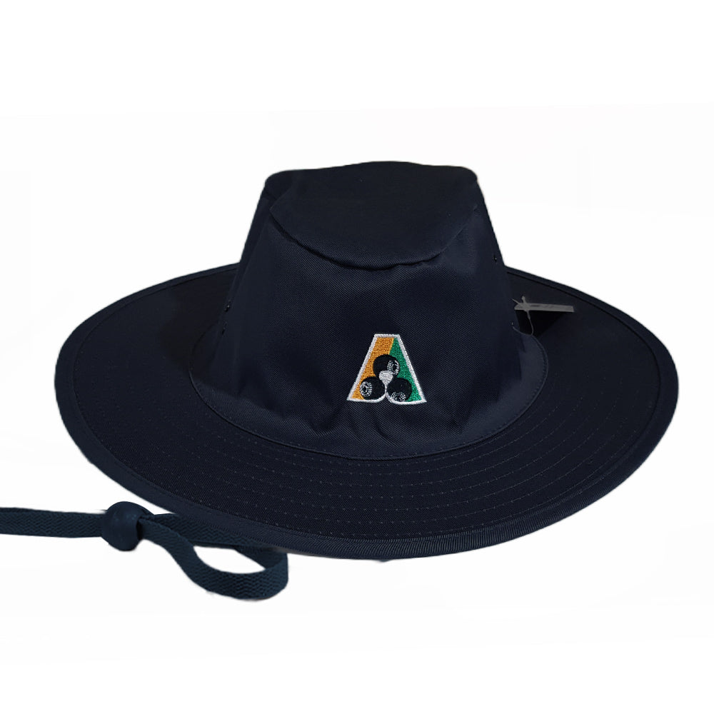 Domino Lawn Bowls Slouch Hat BA Logo - Navy - Bowls City