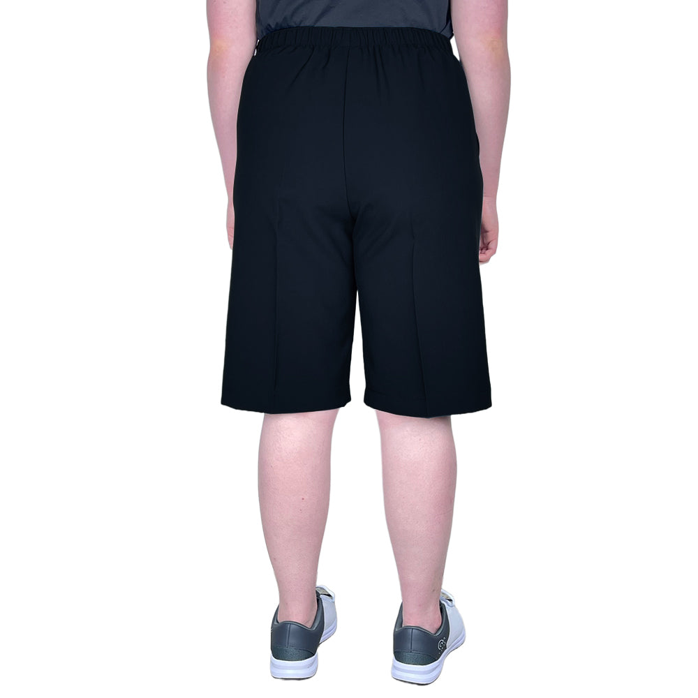 Domino Womens Lawn Bowls Shorts BA Logo - Junior Navy