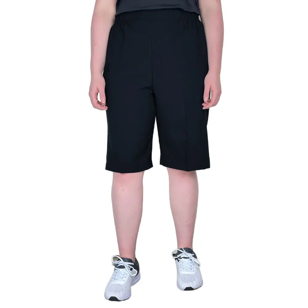 Domino Womens Lawn Bowls Shorts BA Logo - Junior Navy - Bowls City