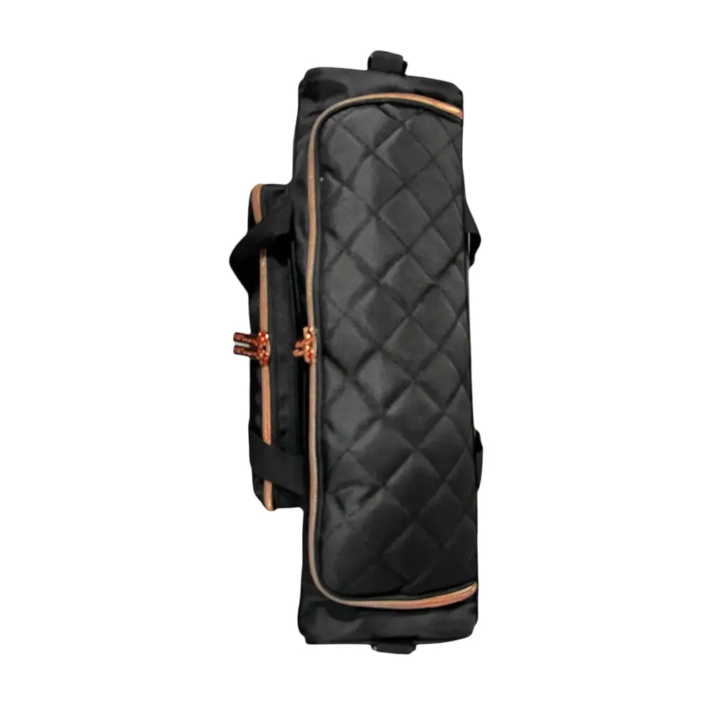 New Black Quilted Style 4 Lawn Bowls Beam Bag - Black - Bowls City
