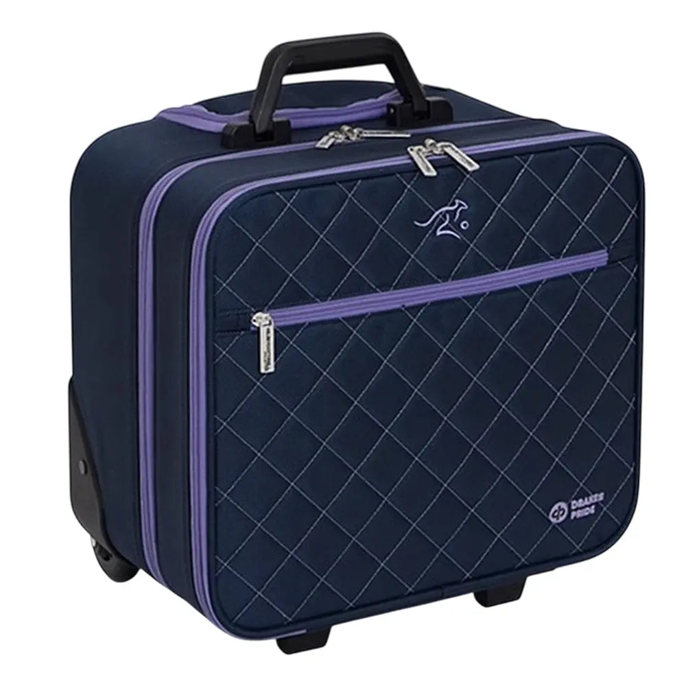Drakes Pride Eternal Rose Trolley Lawn Bowls Bag Navy - Bowls City