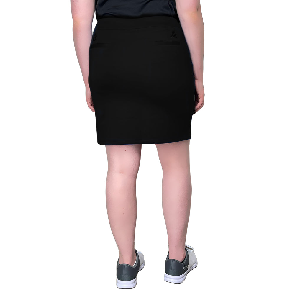 Drakes Pride Premium Stretch Lawn Bowls Skort BA Logo - Black
