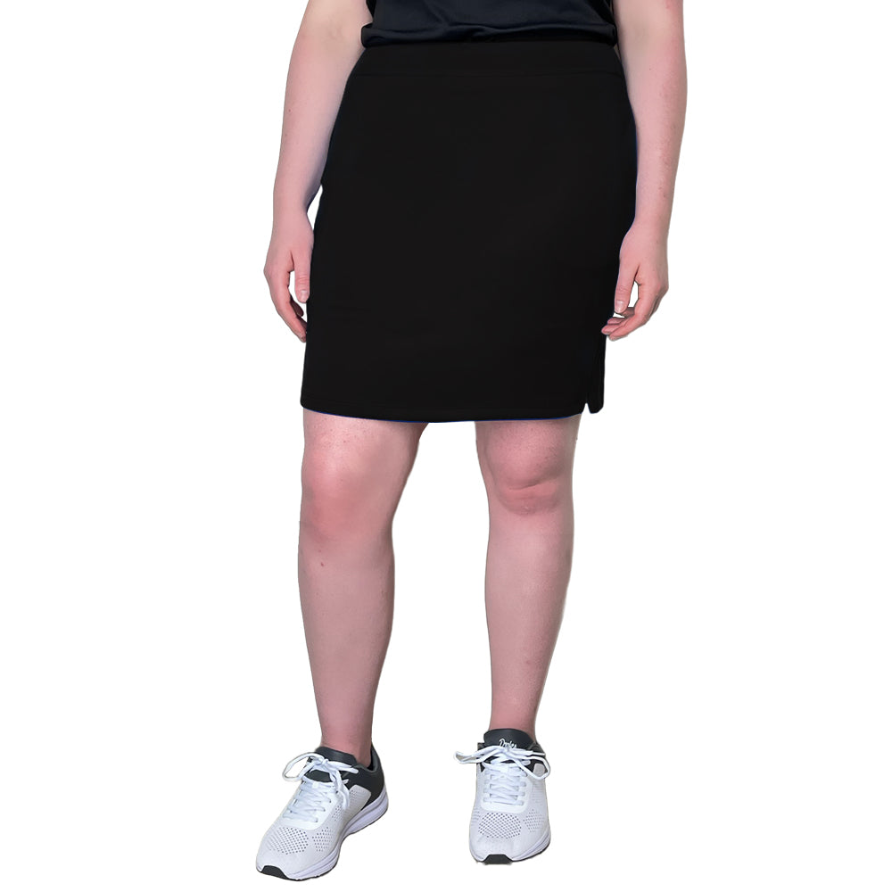 Drakes Pride Premium Stretch Lawn Bowls Skort BA Logo - Black
