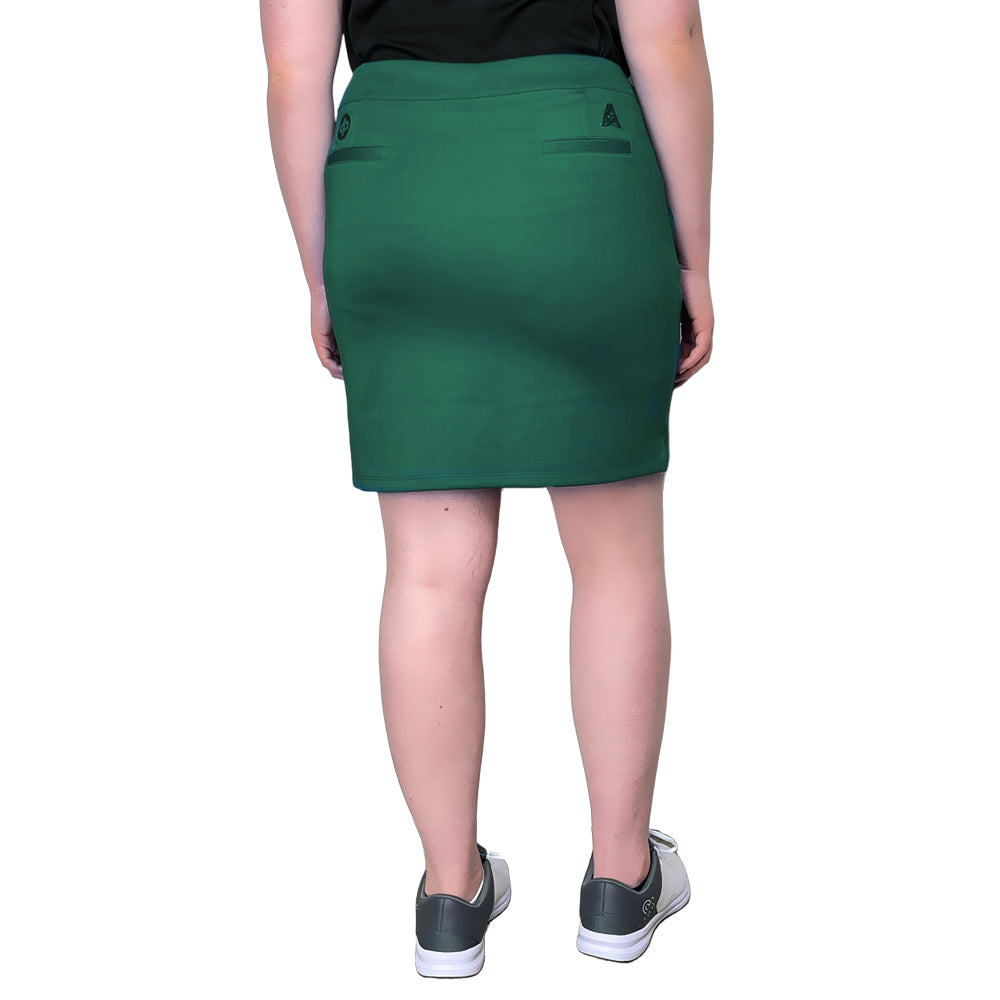 Drakes Pride Premium Stretch Lawn Bowls Skort BA Logo - Bottle Green