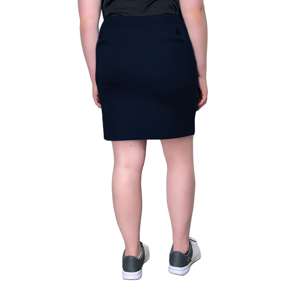 Drakes Pride Premium Stretch Lawn Bowls Skort BA Logo - Navy