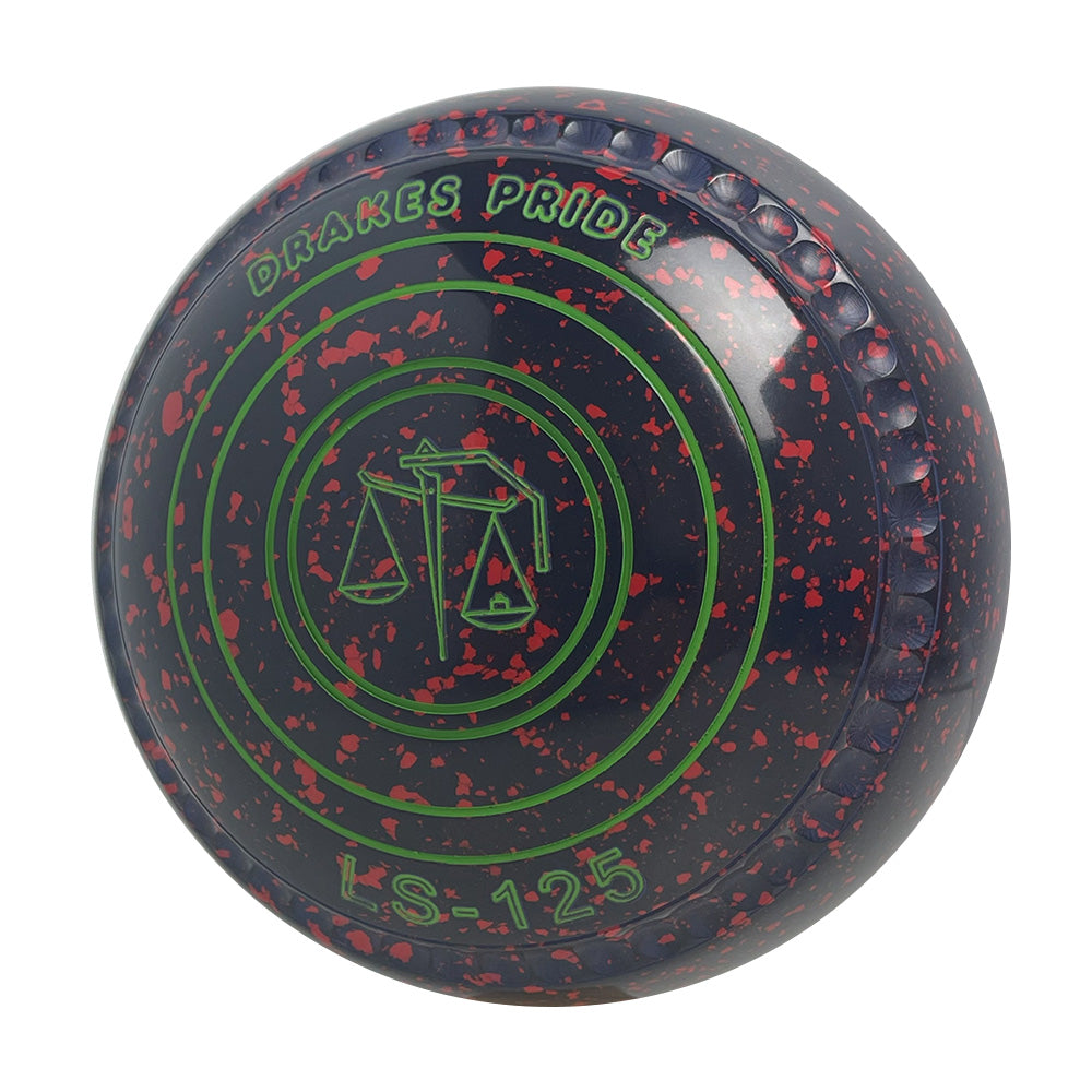 Drakes Pride LS-125 Lawn Bowls Size 4 Heavy Gripped -Dark Blue/Red