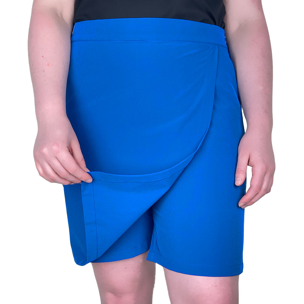Drakes Pride Womens Kelsey Stretch Wrap Short/Skort - Royal Blue